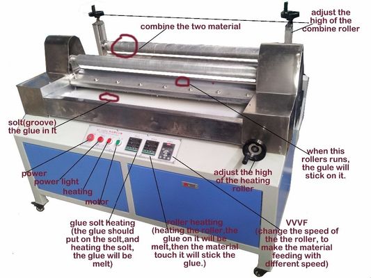 1100mm EPE EVAシート ホットメルトグリーフラミネートマシン 木材包装用